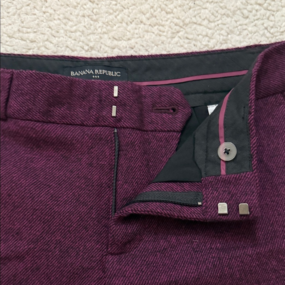 Banana Republic Purple Women's Trousers - Picture 6 of 9